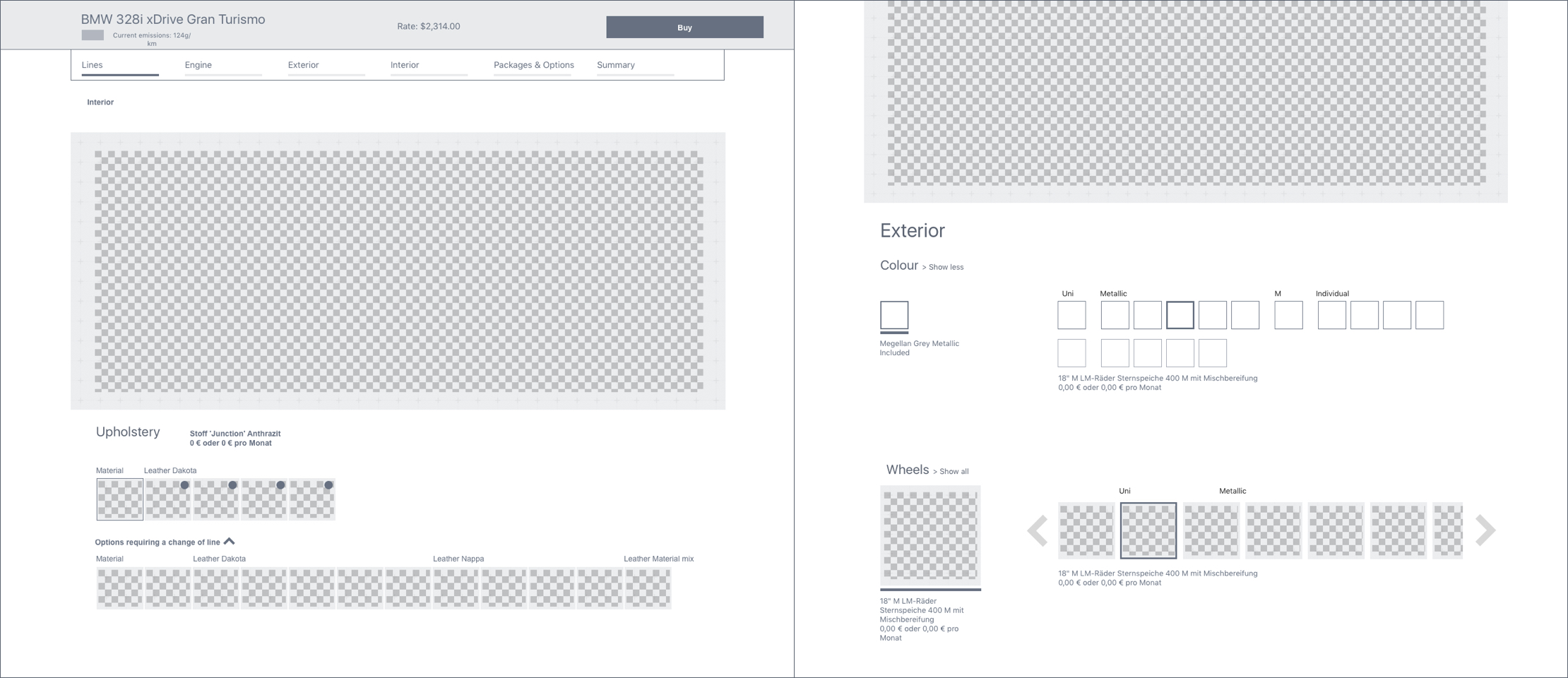 BMW Wireframe details
