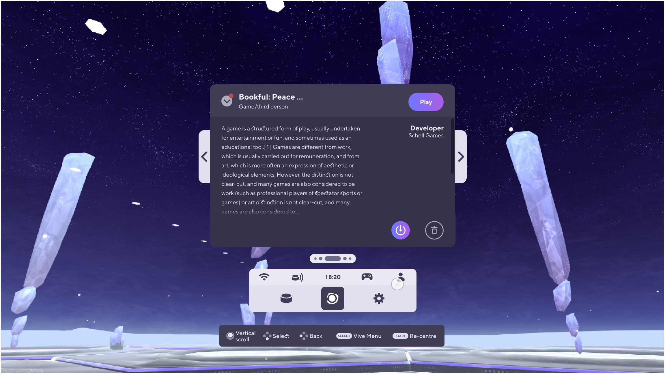 holoride VR UI 5
