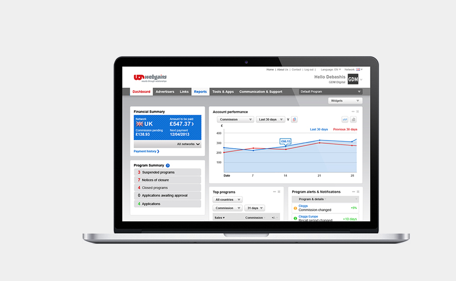 Webgains Enterprise Affiliate Marketing Platform